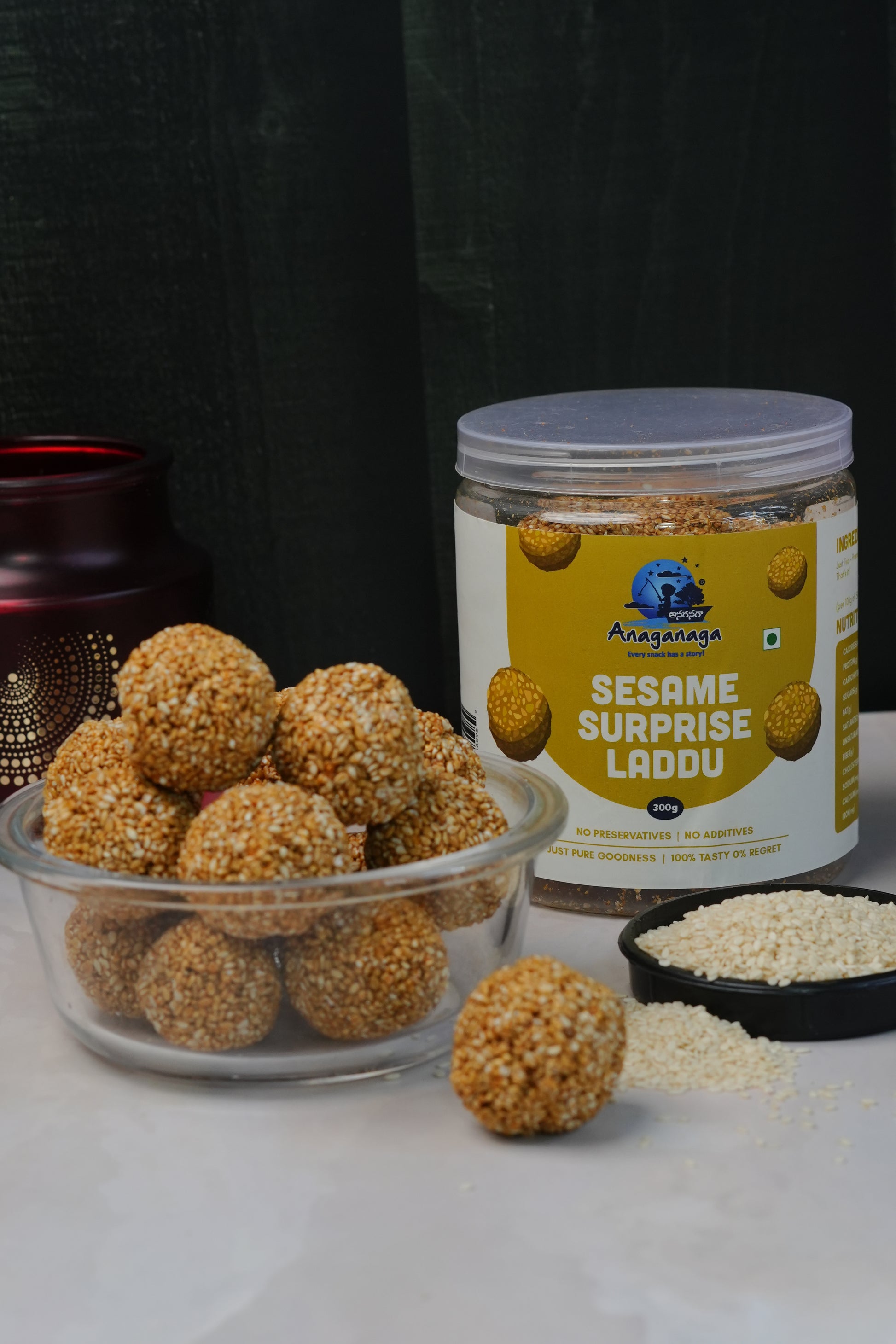 Sesame Surprise Laddus (300gms Jar)