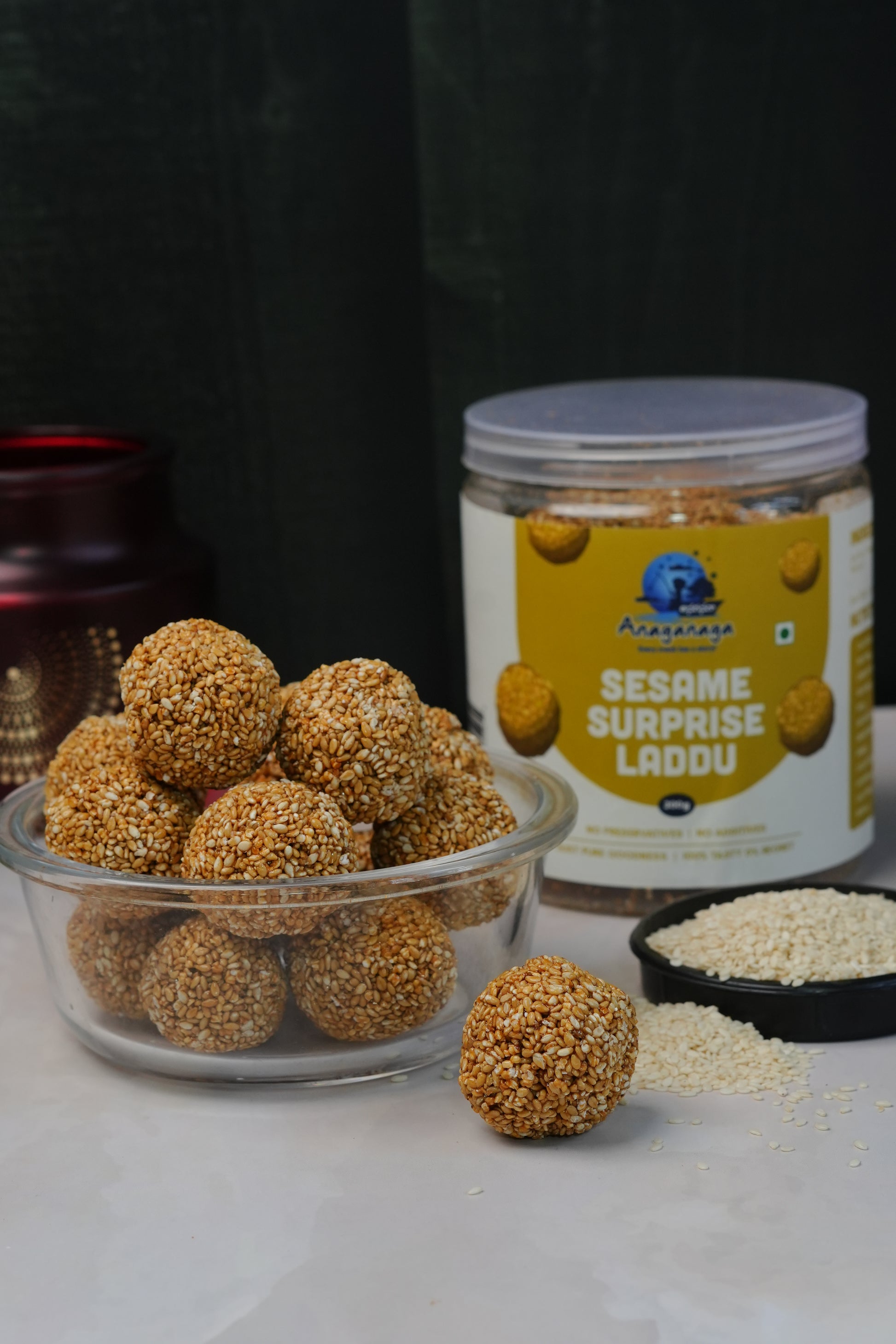 Sesame Surprise Laddus (300gms Jar)