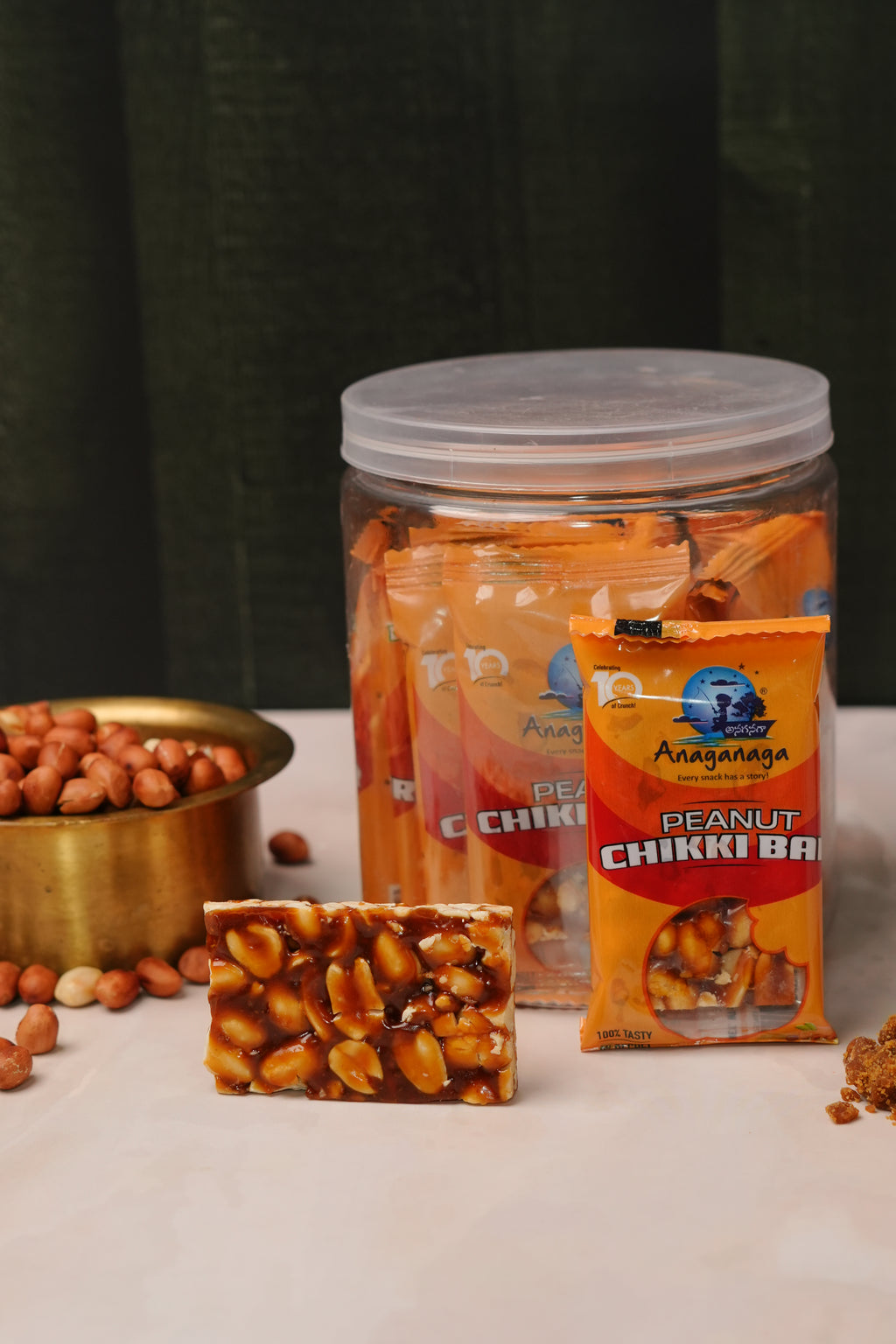 Peanut Chikki (Pack of 15) – Healthy Indian Sweet