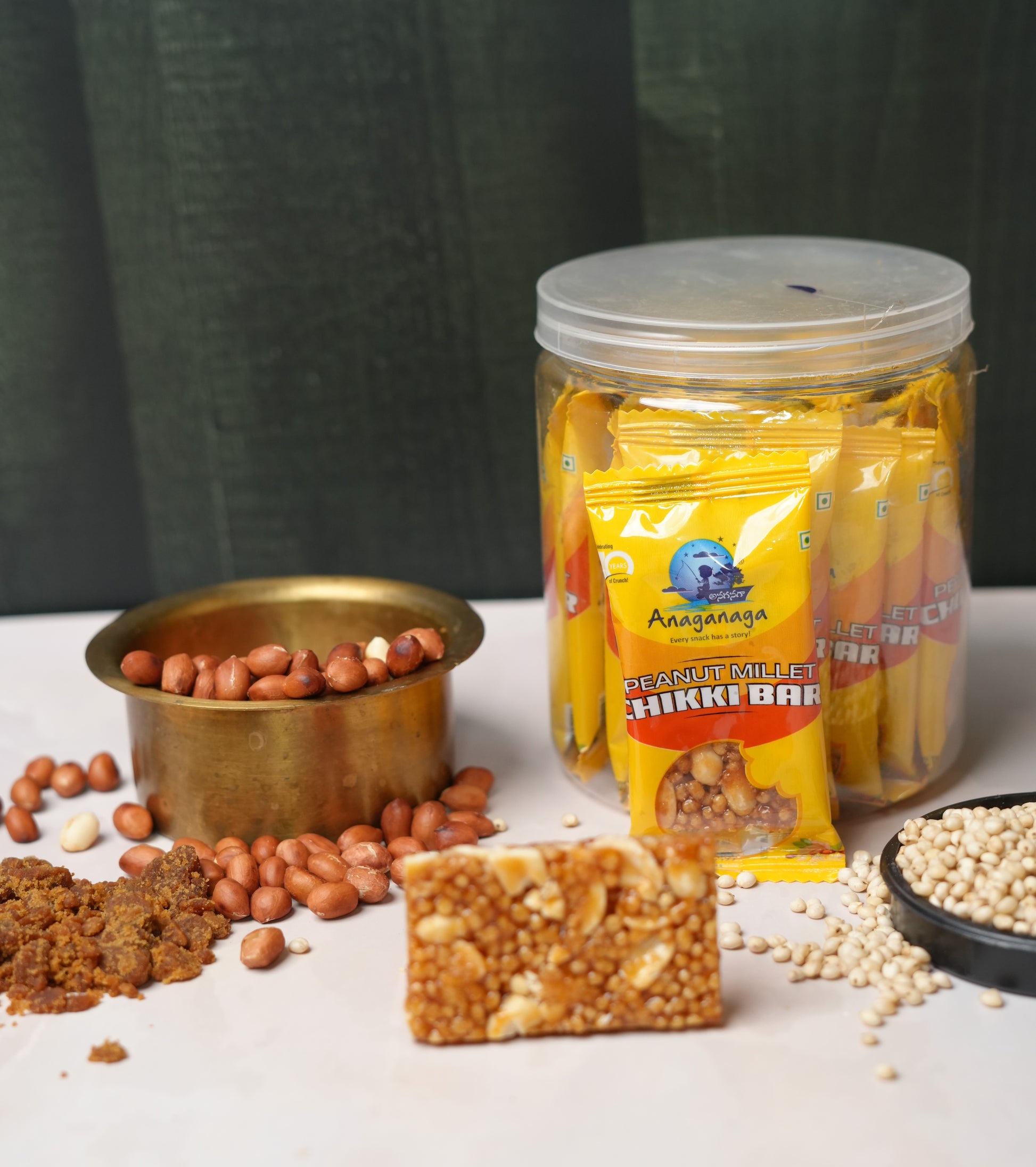 Peanut Millet Chikki (Pack of 15)