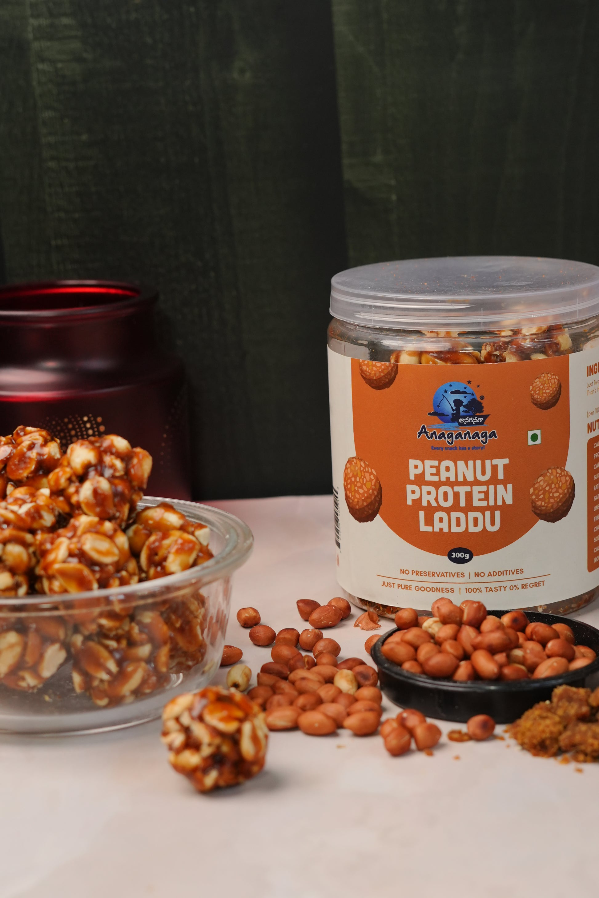 Peanut Protein Laddus(300gms Jar)