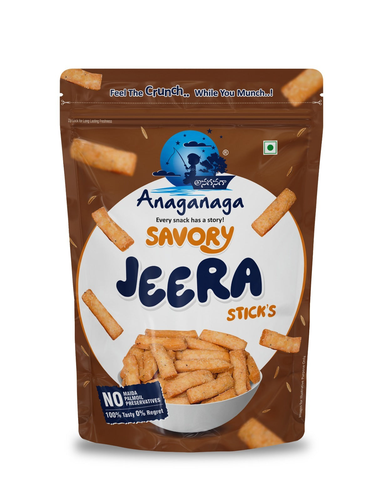 Anaganaga Savory Jeera Sticks – Traditional Cumin Snack.