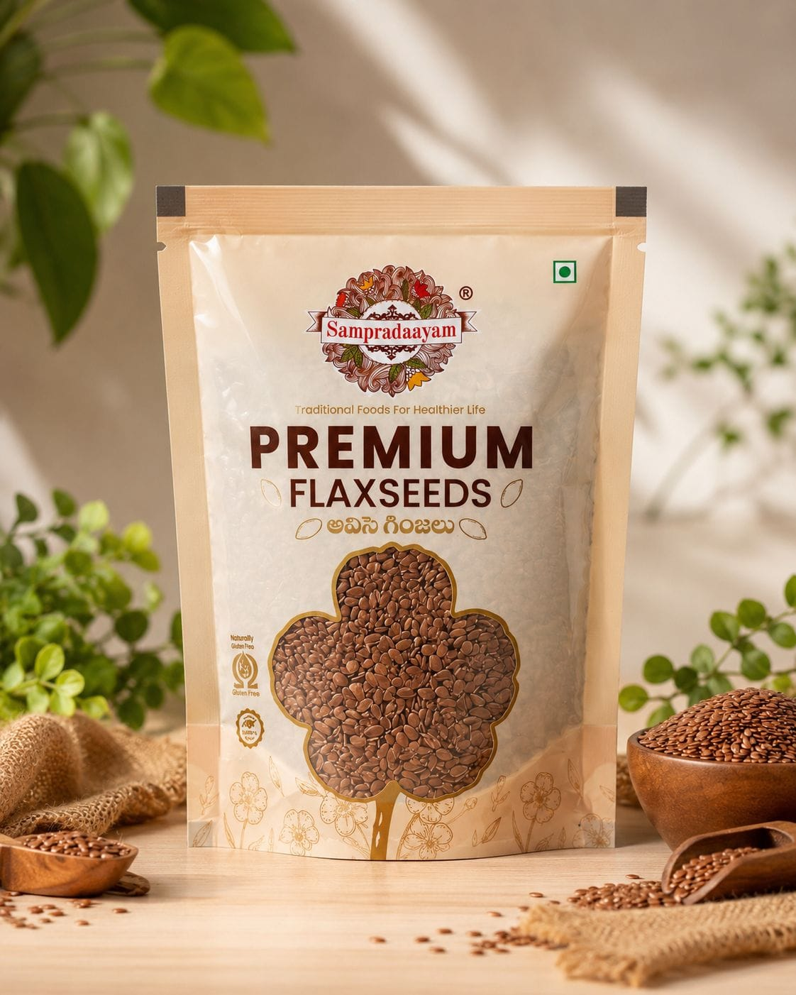 Sampradaayam Premium Flax Seeds (Alsi Seeds) | Natural Flaxseeds