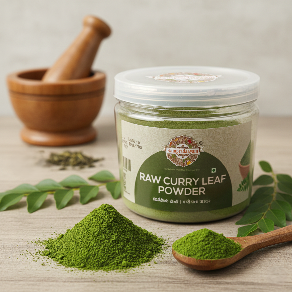Raw Curry Leaf Powder (Karivepaku powder)