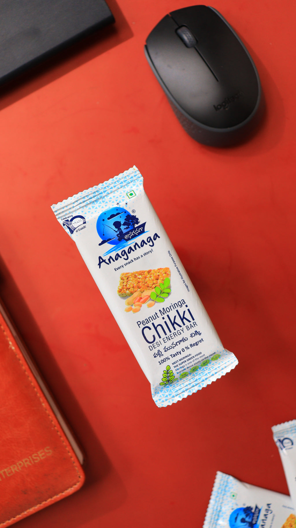 Peanut Moringa Chikki Pack of 10