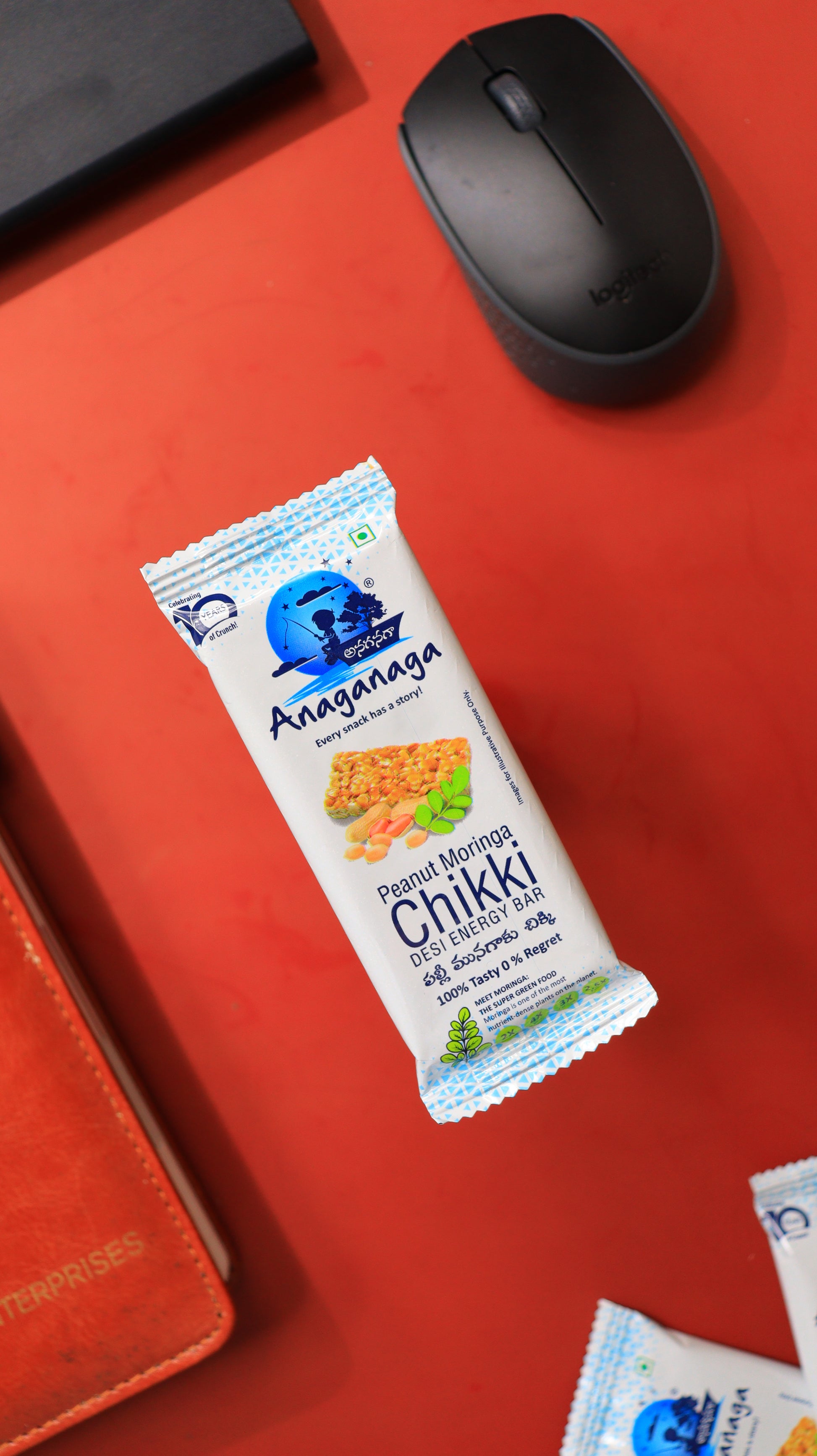 Peanut Moringa Chikki Pack of 10