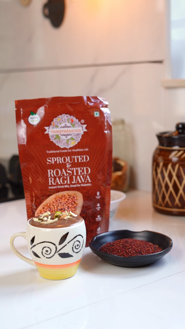 Java Packet Roasted Sprouted & Roasted Ragi Java – Healthy Drink | V&V Foods – V&V foods