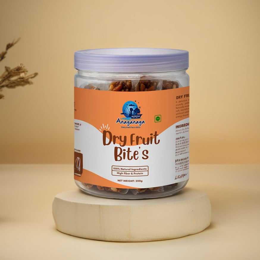 Dry Fruit Bites( 200gms Jar)