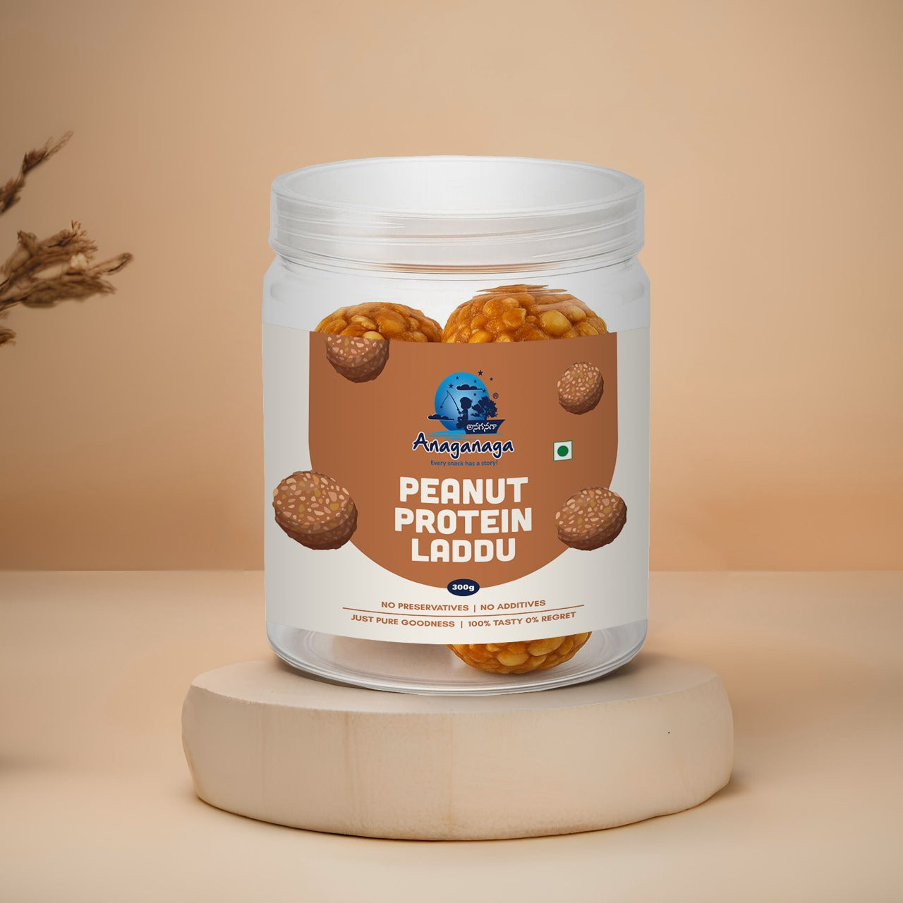 Peanut Protein Laddus(300gms Jar)