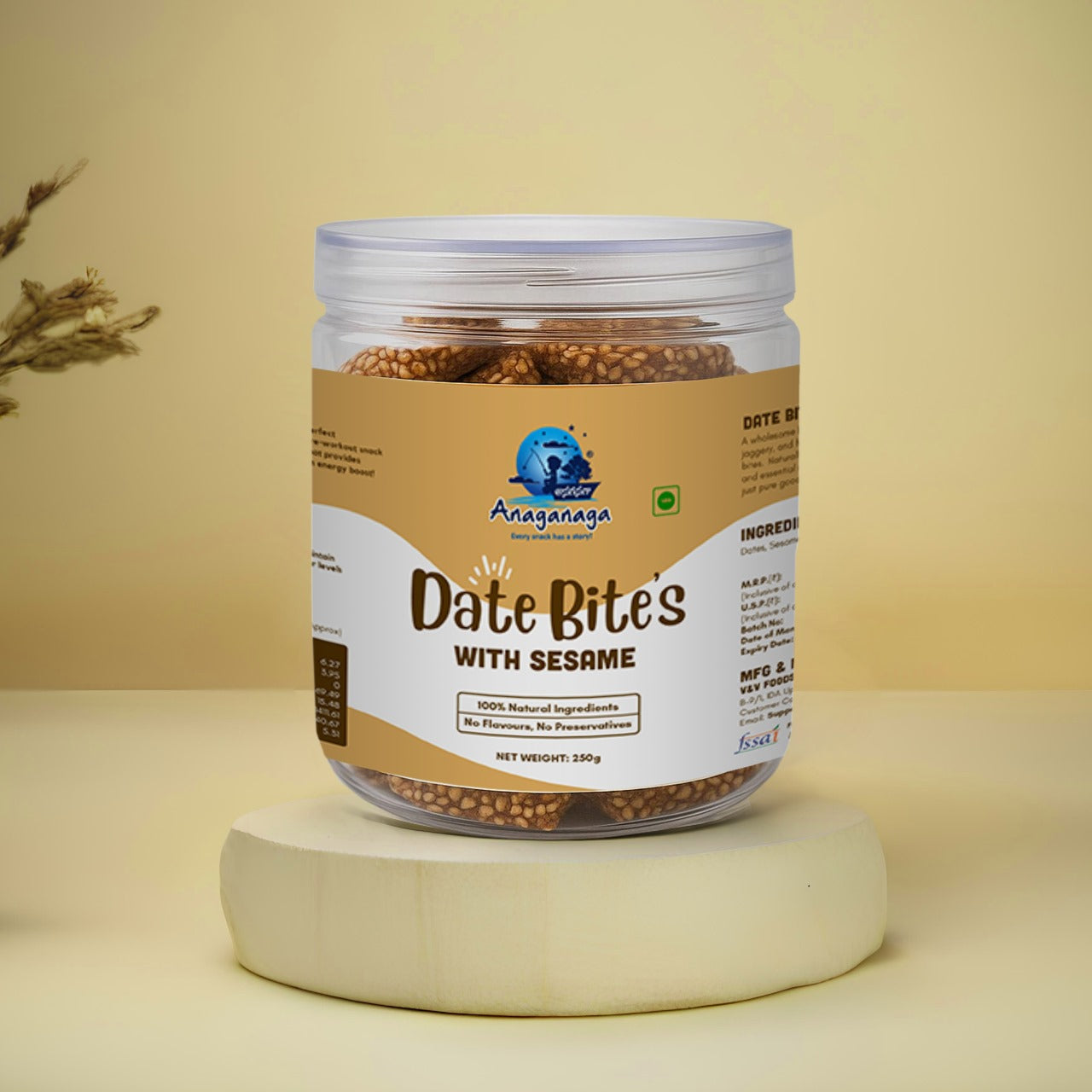 Date Bites -Sesame(250gms Jar)