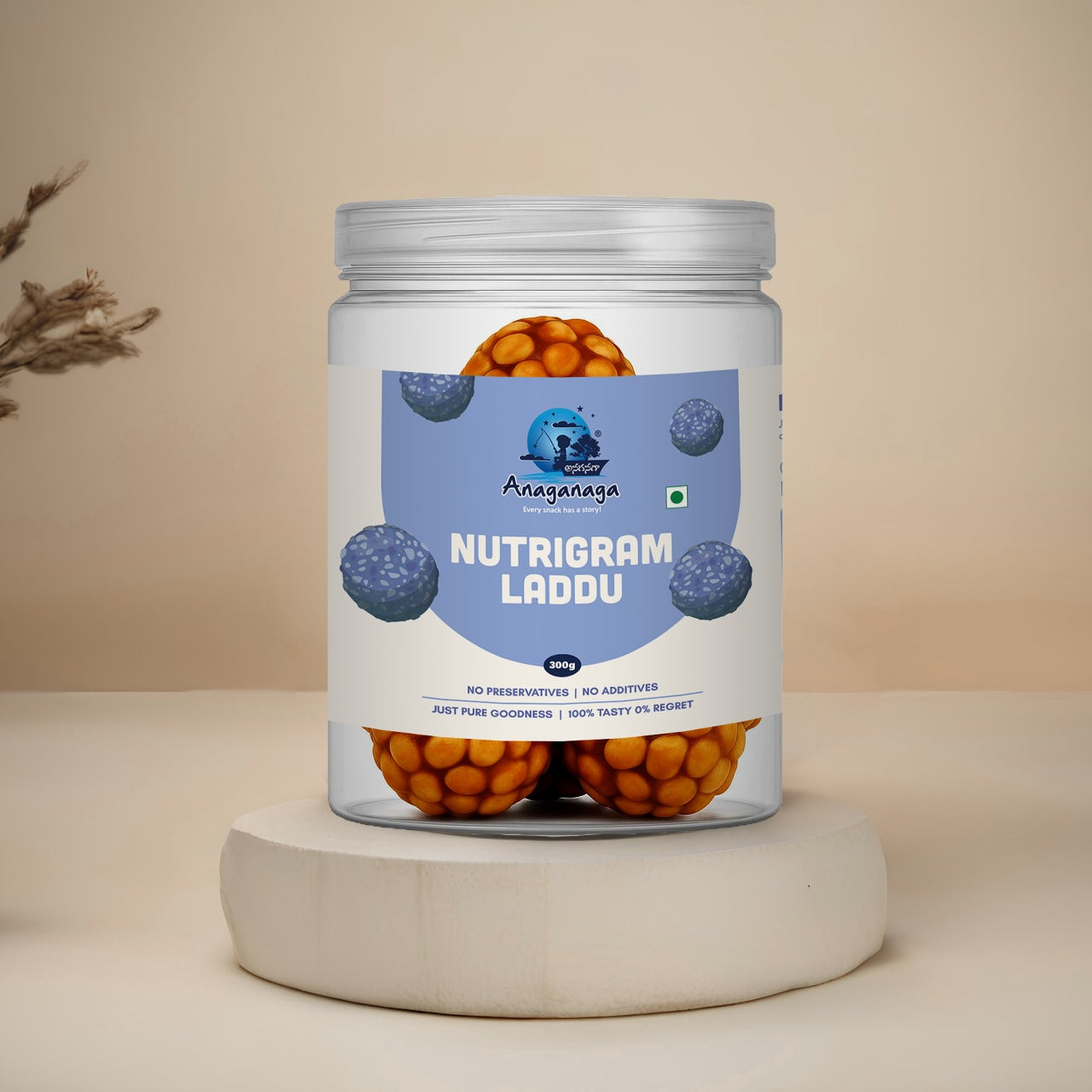 Friedgram Laddu(300gms Jar)