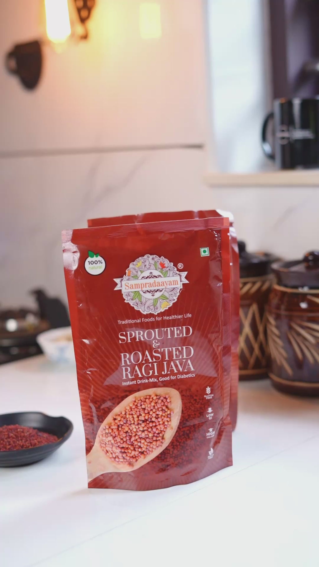 Sprouted & Roasted Ragi Java(400gms Pack)